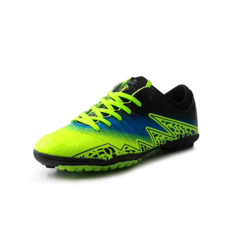 

Men Soccer Shoes Outdoor Quality Man Boys Kids Football Boots Sports Futsal Green Orange Male Football Sneakers Cleats