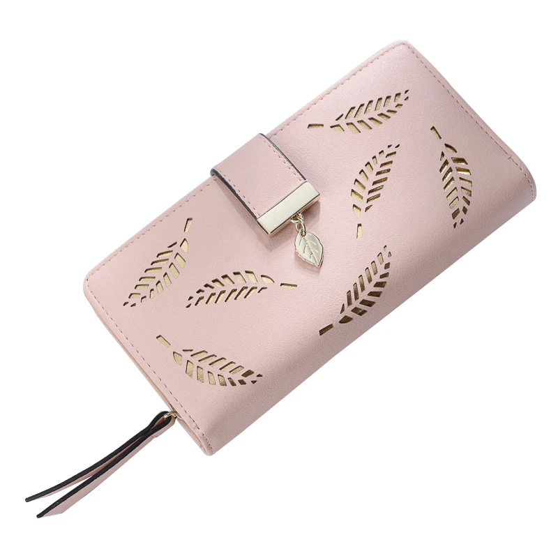 Women Wallet Leather Card Coin Holder font b Money b font font b Clip b font
