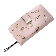 Women Wallet Leather Card Coin Holder font b Money b font font b Clip b font