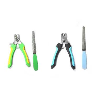 

Pet Cat Dog Clean Nail Clippers Sickle Claw Cleaning Grooming Scissor with Spring Device Trimmer for Safe Guards Wholesale