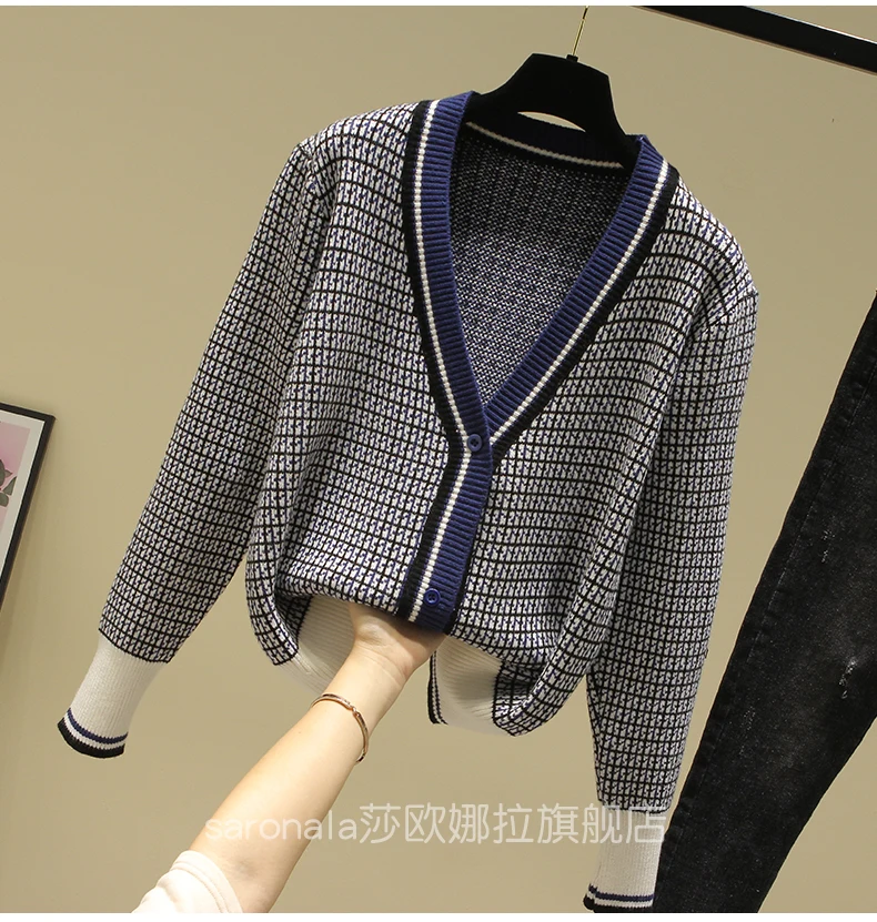 

2019 Autumn Lovely Knitted Sweater Women Sweaters Cardigan Full Sleeve Casual Sweters Women Invierno Cardigan Mujer