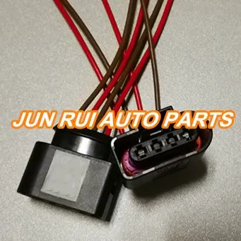 

4 Pin/Way Car Ignition Coil Electrical Connector Repair Kit Case For Audi Volkswagen PassatJetta VAG Group 1J0973724 with wire