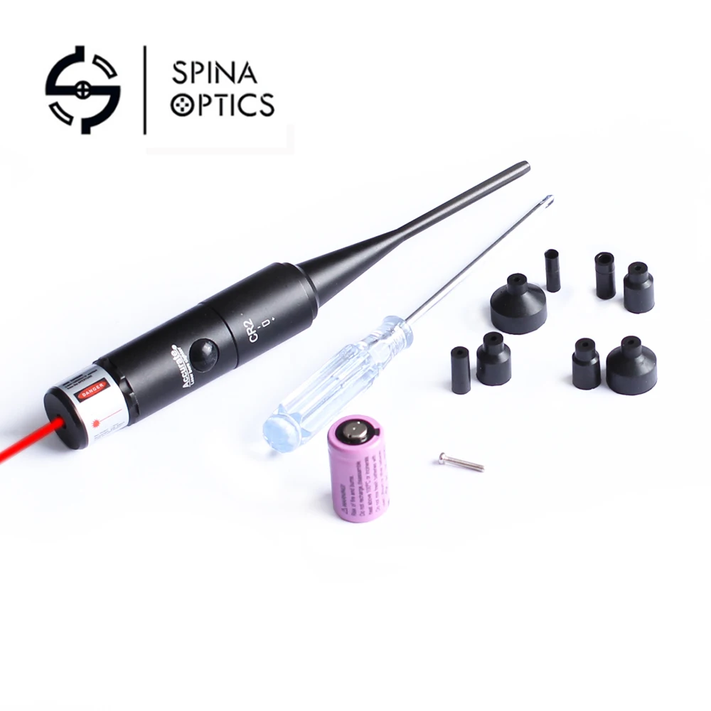 

Red Laser BoreSighter Bore Sight Kit for .177 to .50 Caliber Scope Red Dot Kit Set Tools with Rotary switch Bore Sight Set