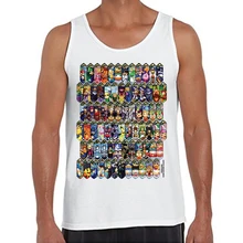 Новая мода мультфильм мужские майки супер Smash Bros Вселенная Печатный жилет забавная крутая футболка