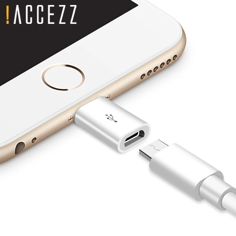 ACCEZZ 3 шт. USB OTG адаптер Micro USB Женский 8-контактный разъем для iPhone 6 7 X Plus XS XR Быстрая Зарядка разъем для передачи данных для samsung