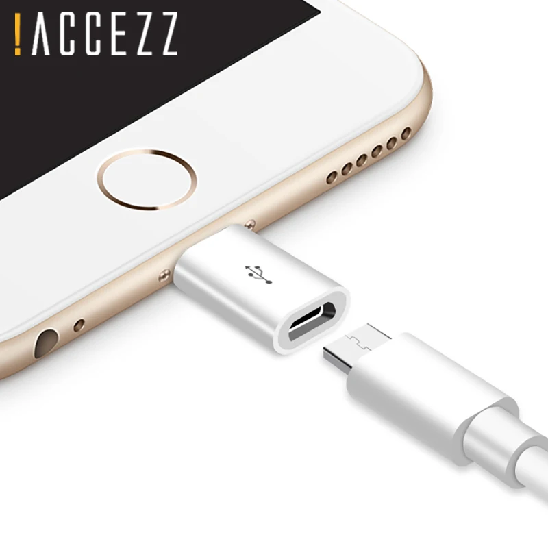 ! ACCEZZ 3 шт. USB OTG адаптер Micro Женский 8 контактный разъем для iPhone 6 7 X Plus XS XR Быстрая