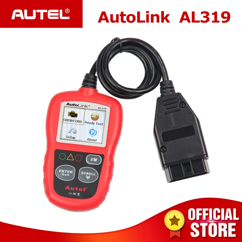 

Autel AutoLink AL319 Auto Diagnostic Tool autel al319 OBD2 Code Reader as ML319 OBDII scanner OBDII car-detector PK ELM327 AD301
