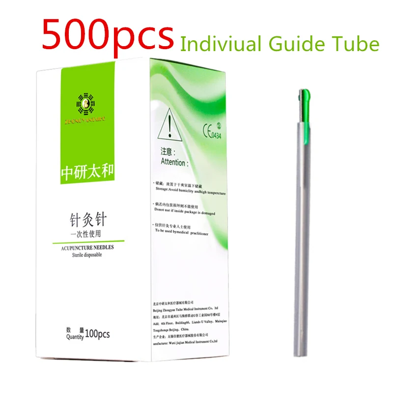 

Wholesale 500 Zhongyan Taihe Sterile Acupuncture Needles Disposable Needles Acupuncture one Pipe Single with one tube