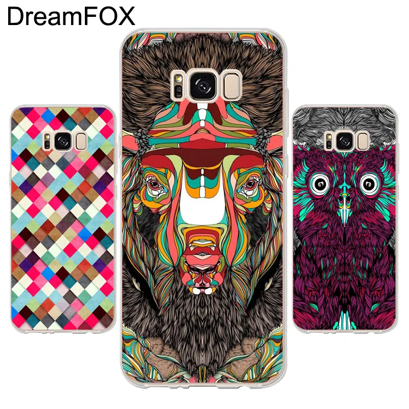 DREAMFOX K057 Мягкий ТПУ силиконовый чехол для samsung Galaxy Note S 6 7 8 9 Edge Plus Grand Prime |