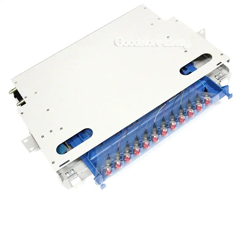 

12 port ODF FIBER OPTIC PATCH PANEL with Pigtail Cables,Connectors