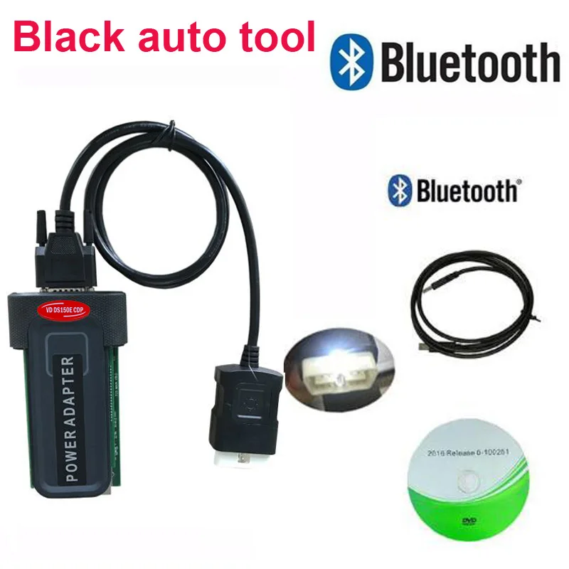 Черный vd ds150e CDP Pro OBD2 автомобили с системой obd-ii грузовых автомобилей диагностический Интерфейс инструмент,3 keygen сканирования адаптер для белобочка для автокомс
