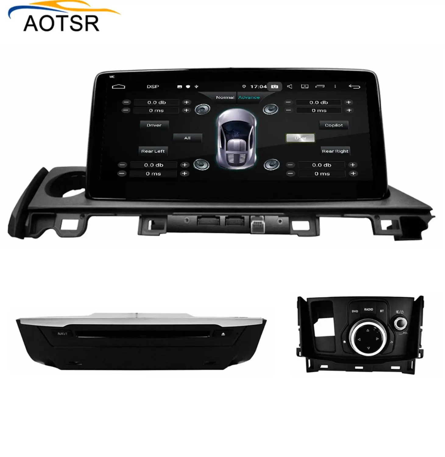 Perfect DSP 4+64 Android 9.0 car multimedia dvd radio For MAZDA 6 2017 2018 tape recorder car dvd gps Navigation Video stereo Player BT 1