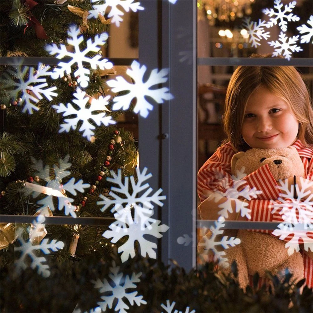 ITimo перемещение снег лазерный проектор лампы Водонепроницаемый новогоднее; рождественское праздничное освещение Сад Пейзаж Снежинка