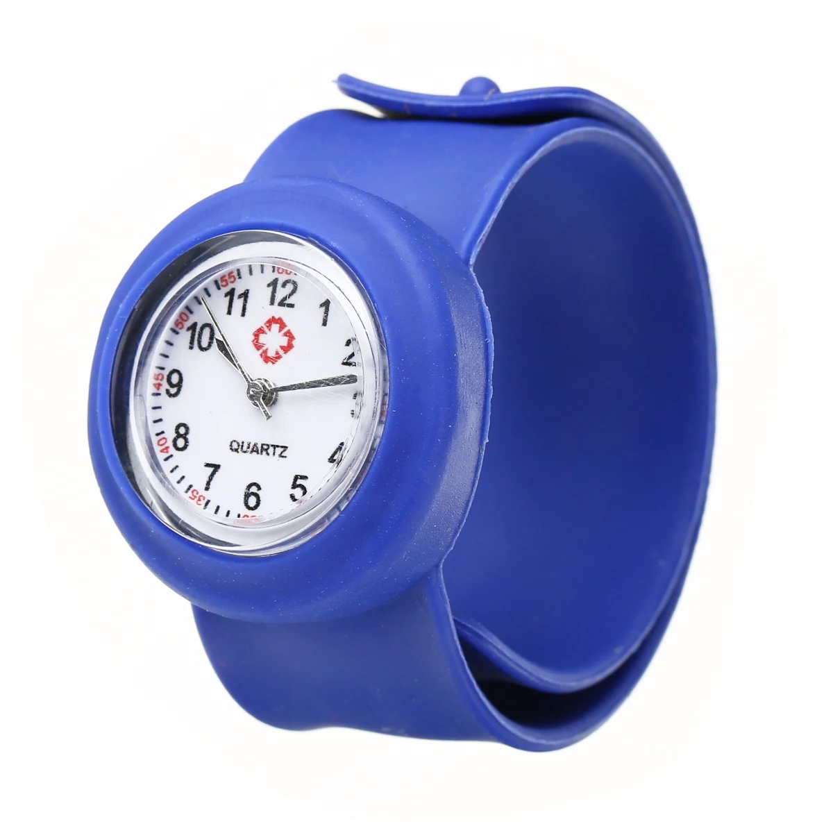 Shellhard 1pc Fashionable Hospital Nurse Slap Watch Silicone Band Quartz Girl Boy Kids Multi Color Snap On Wrist Watch Relogio