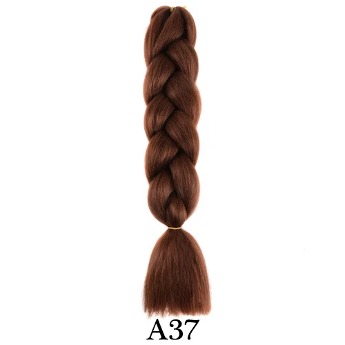 Aigemei, высокотемпературное волокно, огромные косички, Омбре, синтетические косички, волосы для наращивания, 100 г, 24 дюйма, вязанные крючком косички, волосы для женщин - Цвет: T4/613#