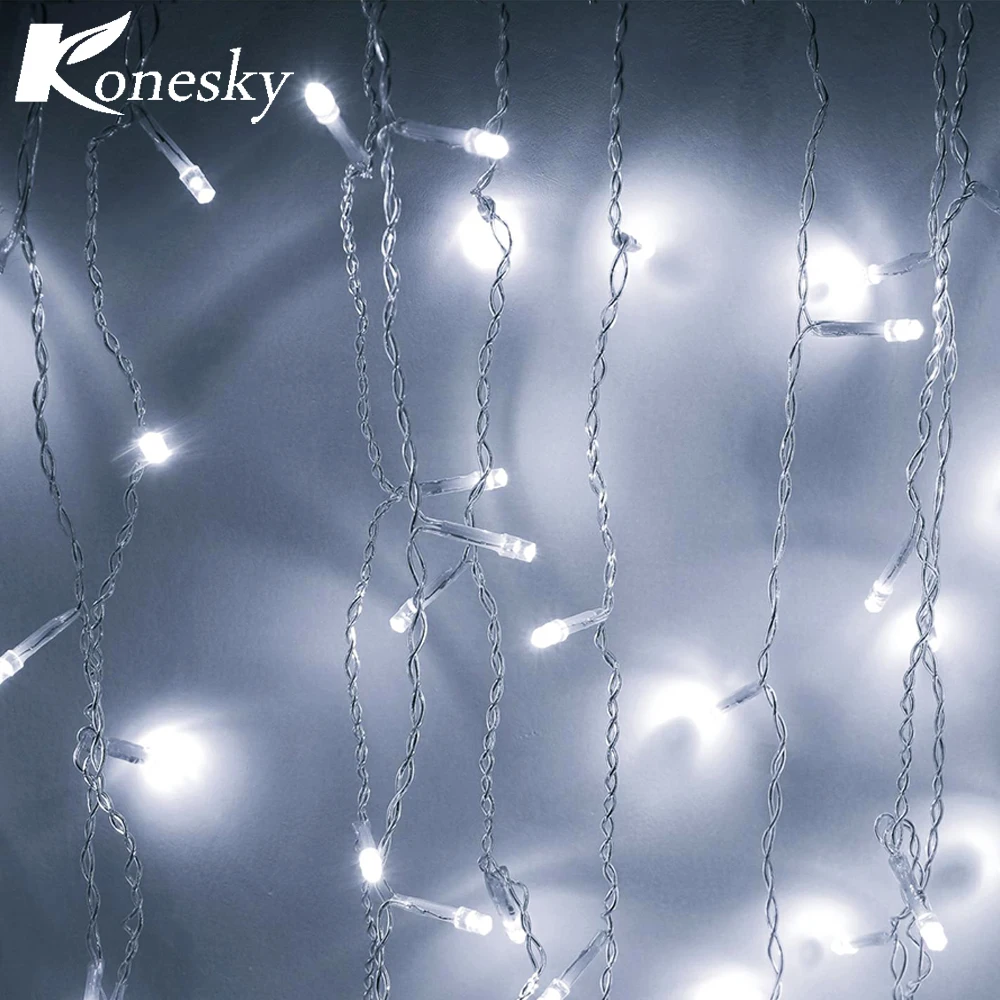 Christmas Decoration Led Lights 3.5 m Fall 96 leds String Curtain Cold