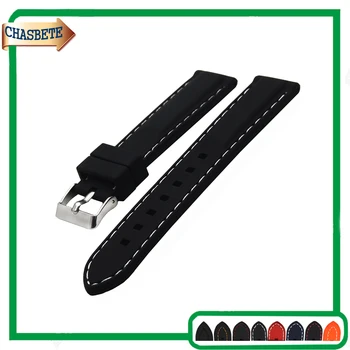 

Silicone Rubber Watch Band for Ticwatch 1 2 42mm 46mm Watchband 20mm 22mm Men Women Resin Strap Belt Wrist Loop Bracelet Black