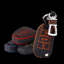 Brand New Высокое качество Натуральная Кожа Дистанционного Управления Ключа Автомобиля Чехол кошелек Сумка Обложка Для Peugeot Серии