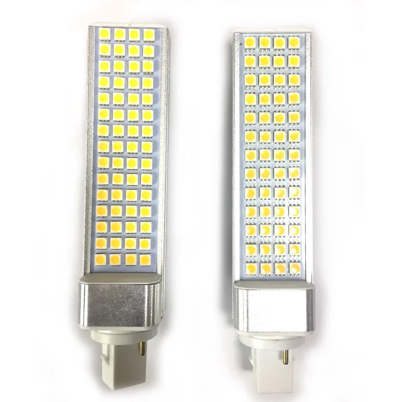 G24 LED PLC лампа SMD 5050 52/60 10 Вт/13 Вт PL кукурузная для спальни светодиодная поперечная