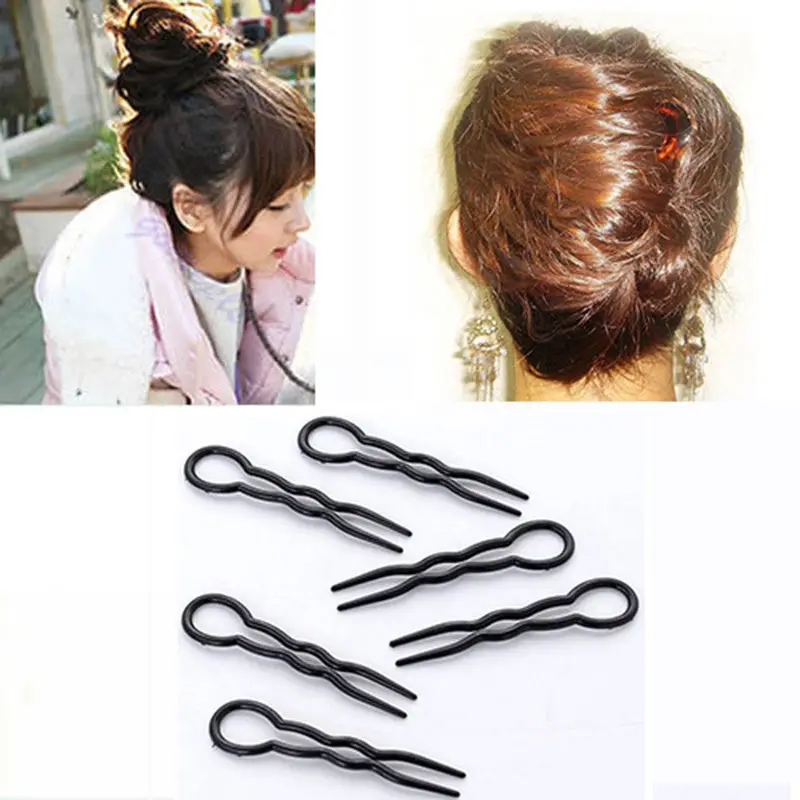 

Makeup Clasp Black 3 pcs 90mm U shaped Hair Grips Pins Clip Tool Women Hairpin