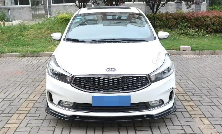 Для Kia Форте тела комплект спойлер- для Kia Форте K3 ABS задний спойлер переднего бампера Диффузор защитные бамперы