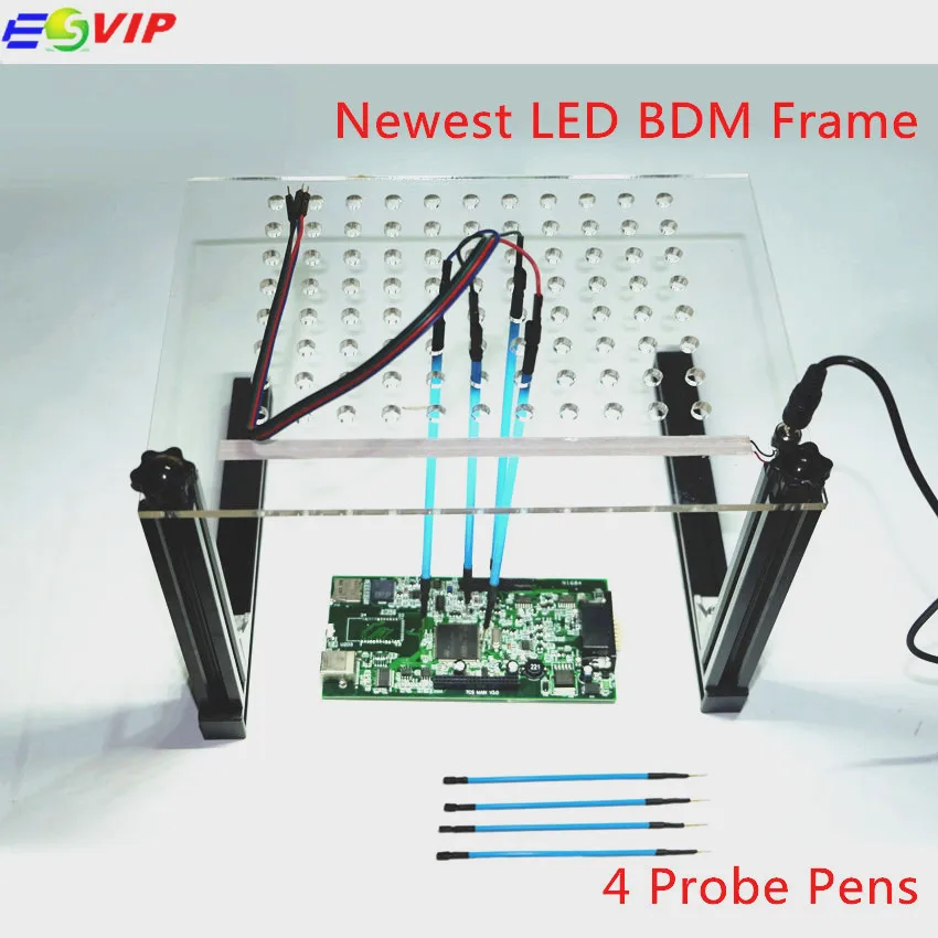 

New arrival LED BDM FRAME BDM Adapters Full Set with 4pcs Probe Pens For KESS KTAG FGTECH BDM 100 ECU Chip Tuning Tool