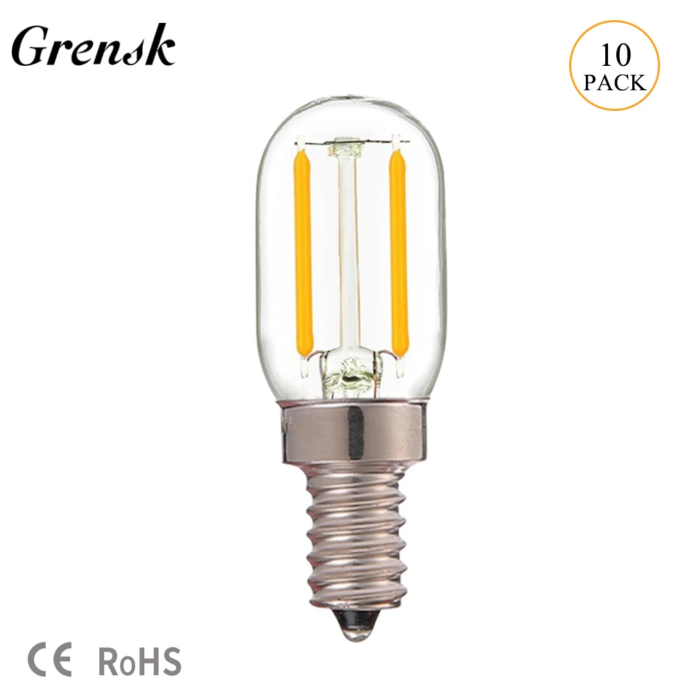 Grensk T22 12v 24v Dc Ac Led Lamp 1w E12 E14 Led Cob Filament Refrigerator Bulb Vintage Decoration Lighting Bulbs Lampada Led Led Bulbs Tubes Aliexpress