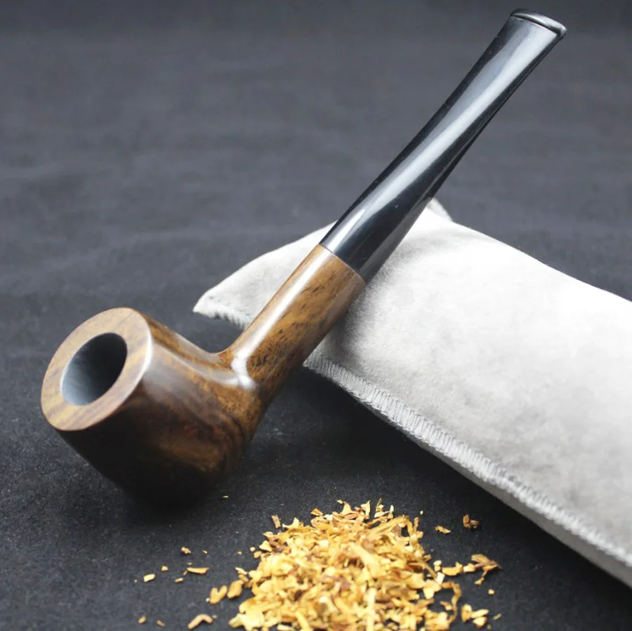 16 Tools Handmade Natural Ebony Wood Weed Tobacco Smoking Pipe Set