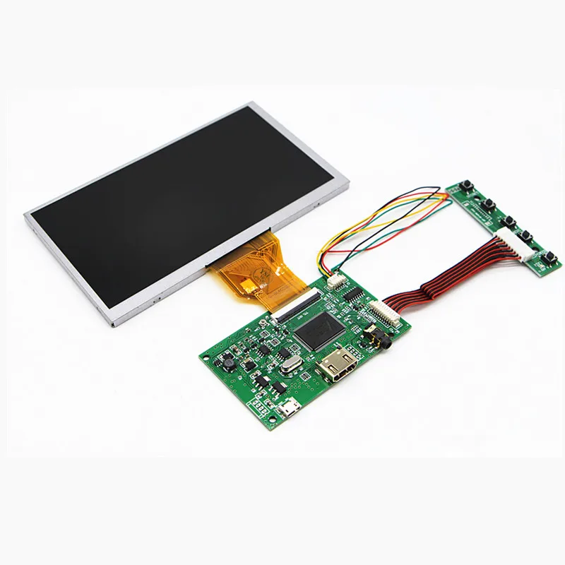

HDMI + Audio LCD driver board + 6.5 inch LCD panel AT065TN14 800 * 480 USB 5V DYI kits for Raspberry Pi 3B 2