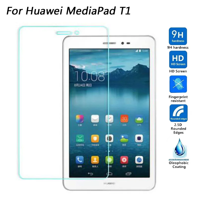 

Tempered Glass For Huawei MediaPad T1 7.0 8.0 10 9.6 T1-70U S8-710U Pro T1-821L T1-821W honor Screen Protector Protective Film