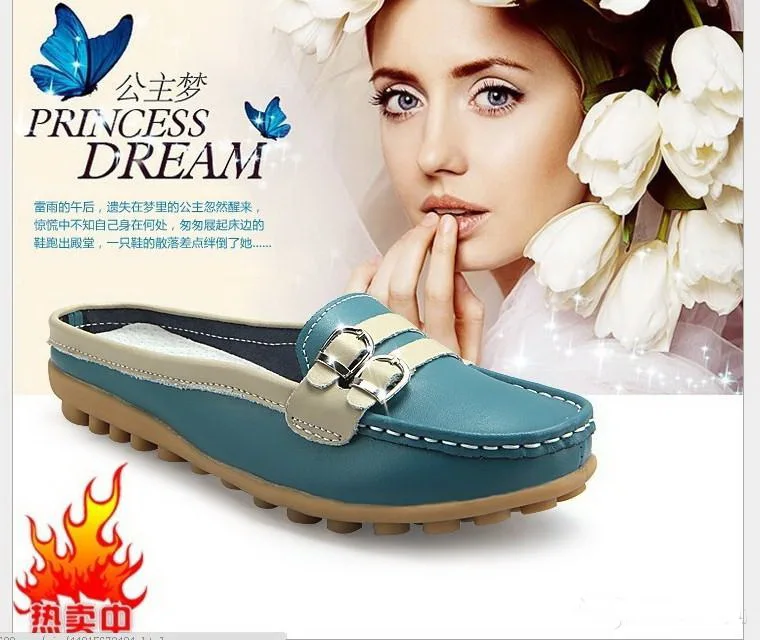 

Brand Women Shoes Sandals Genuine Leather Indoor House Ladies Slippers Fashion Mother Shoes Solid Casual Shoes 38150