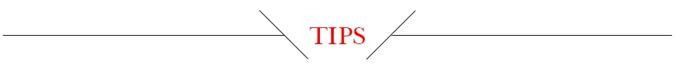 4. tips