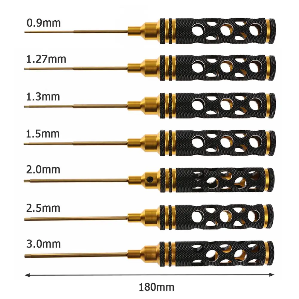 1 шт полые белый Сталь Титан покрытие шестигранных отверток для RC автомобилей Вертолет Модель Инструменты для ремонта