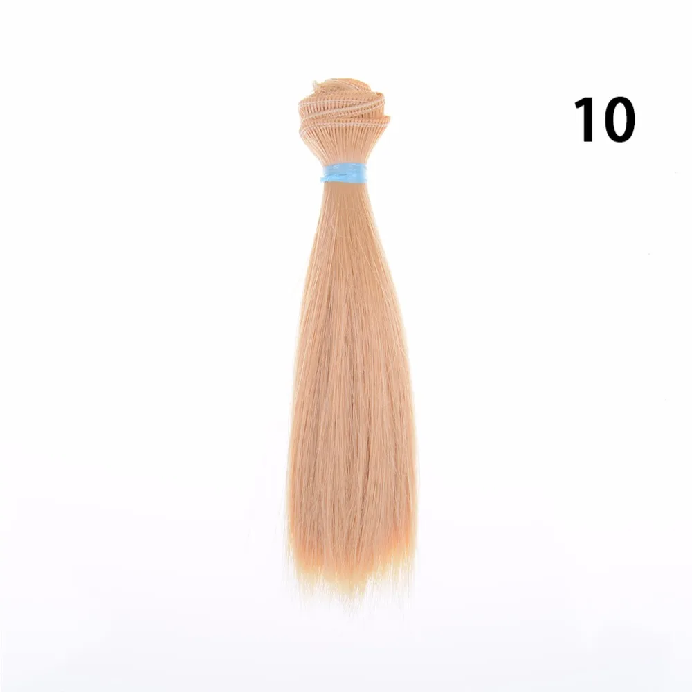 Красочные 15 см куклы парики волосы для куклы оптом BJD куклы длинные волосы толстые волосы для 1/3 1/4 BJD куклы diy 15*100 см