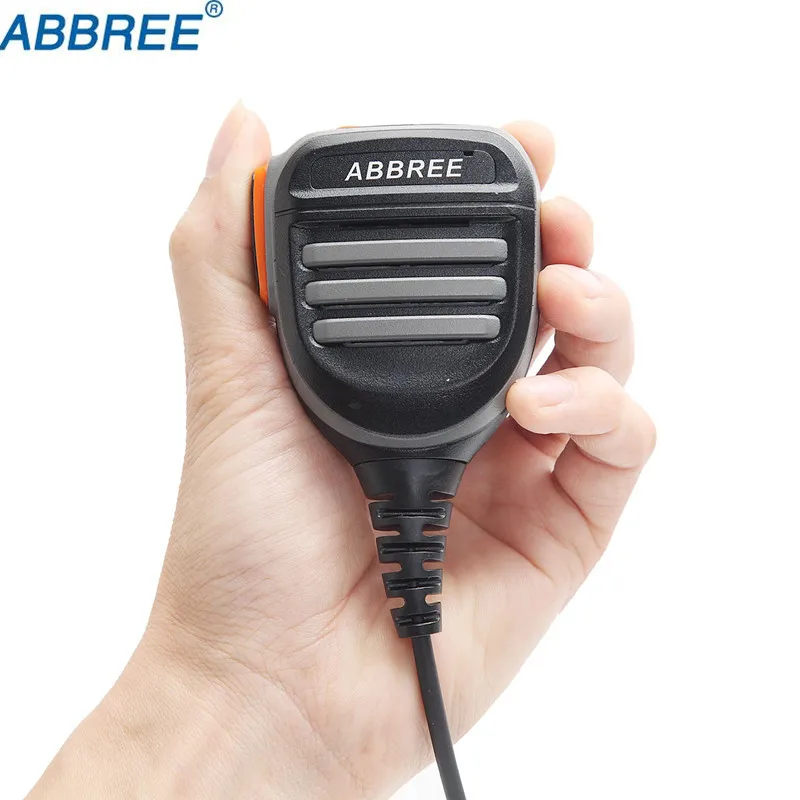 ABBREE непромокаемые 2-Pin плечо дистанционный динамик-rophone стандарт голосовой связи PTT для Motorola радио PMR446 PR400 Mag Один BPR40 A8 Walkie Talkie