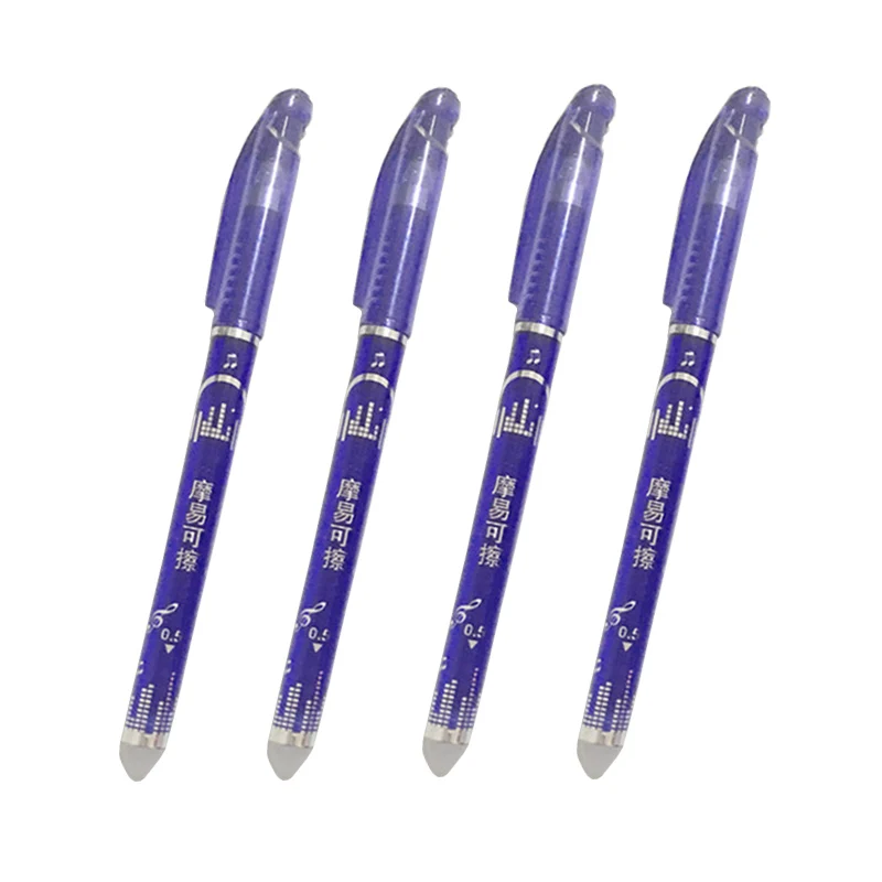 

3pcs 0.5mm Erasable Pen Gel Pen Magic Erasable Pen Gel Pen Stationery Office School Supplies Gifts Blue Black Ink