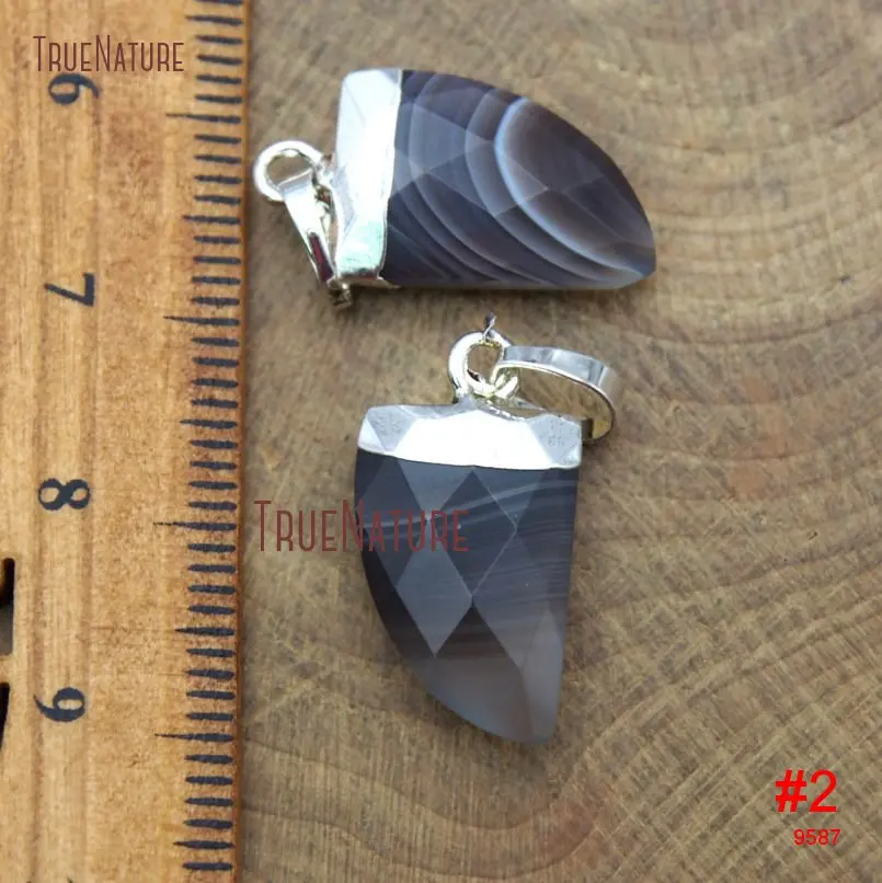 20171229-PM9588- Faceted Horn Tusk Pendant Botswana Agate Pendant_2