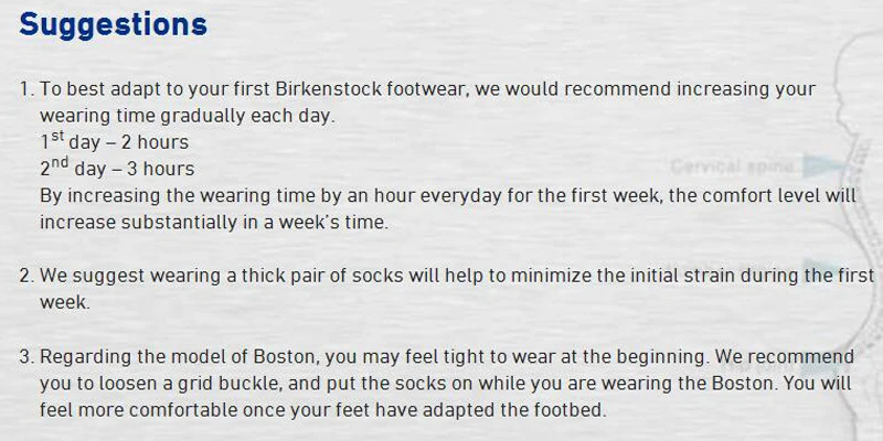 Birkenstock Size Chart Uk