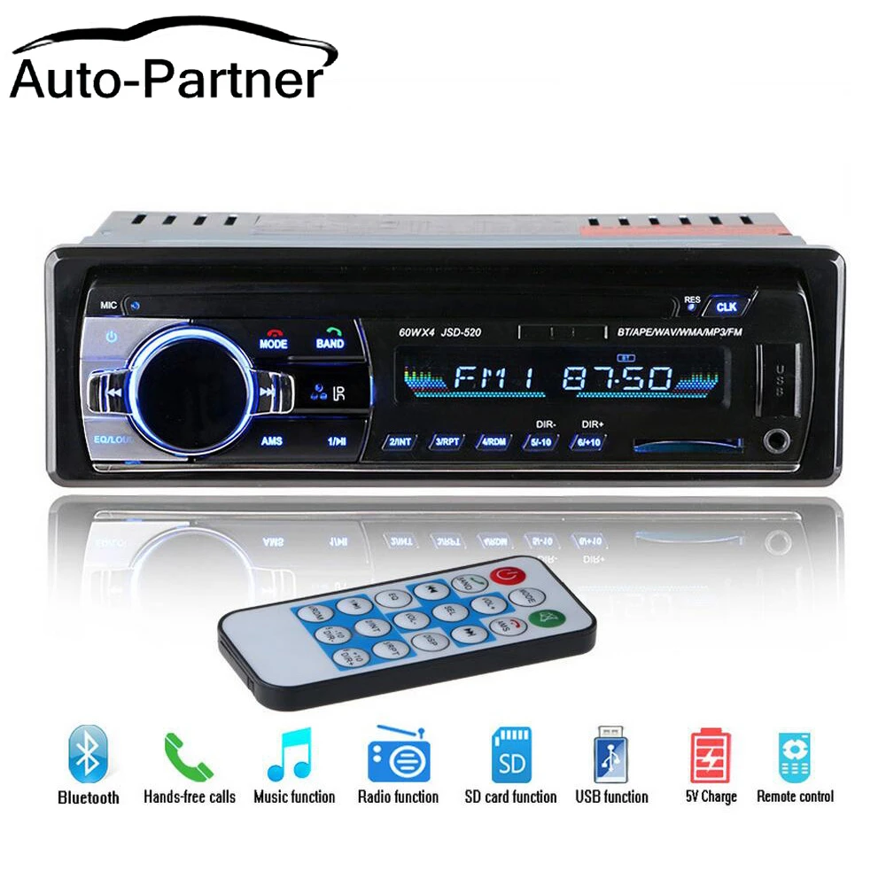 sigaret explosie Conciërge Newest 12V Car Radio Stereo Auto Audio Player Bluetooth Phone AUX IN MP3 FM  USB 1 Din Remote Control auto radio 12Pin / ISO|auto radio|car radiostereo  auto - AliExpress