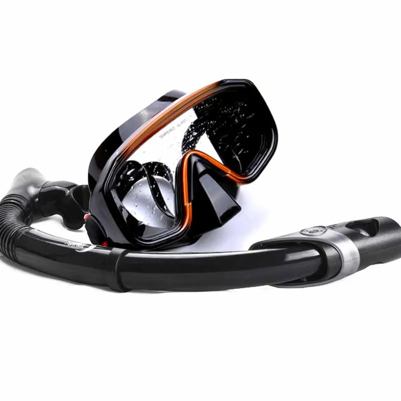 YonSub diving mask and snorkel kit wide view mask scuba dive snorkel sets  swimming Silicone mask kit