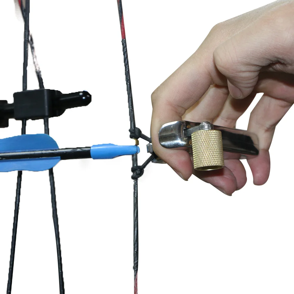 

3 Color Archery Caliper Hunting Bow Release Grip Stainless Steel Release for Compound Bow Hunting Shooting Archery