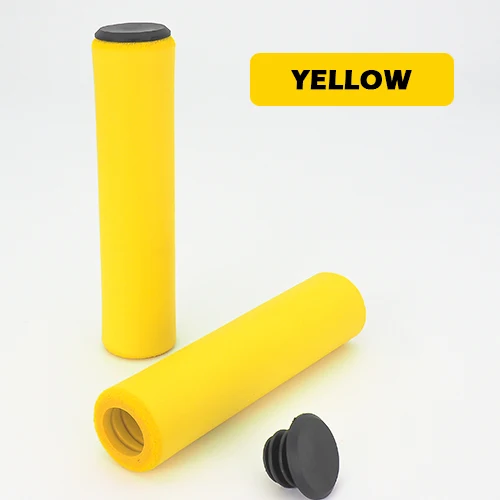 Велосипедные ручки силиконовые велосипедные ручки противоударные MTB велосипедные ручки мягкие велосипедные ручки для велосипеда 18 мм Покрытие Аксессуары для велосипеда - Цвет: Yellow Bike Grips