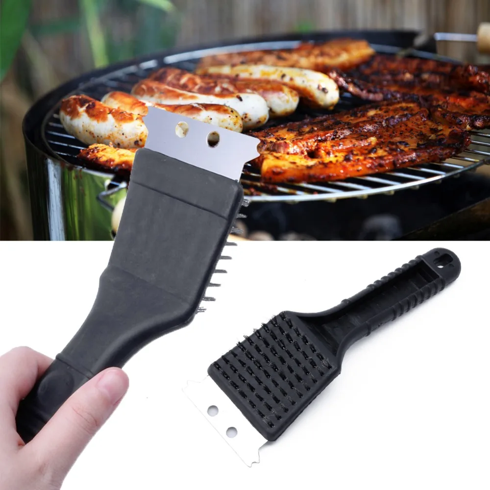 Stainless Steel Grill Steam BBQ Cleaning Brush Barbecue Cooking Clean