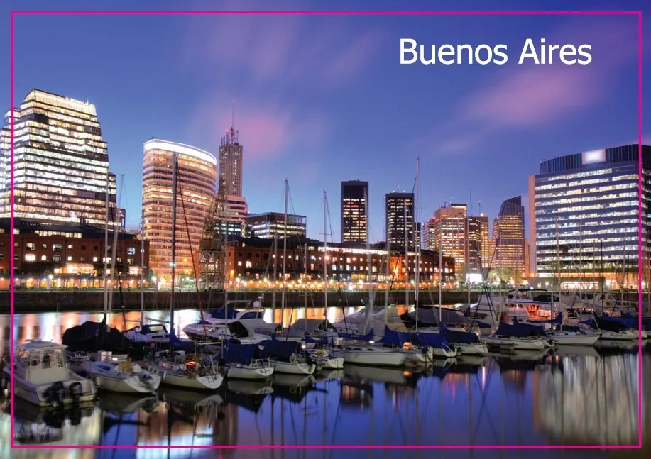 Памятные магниты Аргентина Buenos Aires прямоугольник металлический магнит на