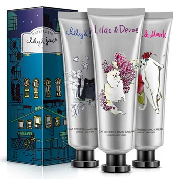 

3pcs/set Cute Hand Cream Nourishing Moisturizing Hydrating Anti Aging Hands Lotion Smooth Whitening Hand Skin Care Cream Kit