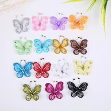 Nylon Butterfly decoration Wedding Decorations butterflies Home Decor Birthday Party baby shower Charming 10pcs/lot 15 colors