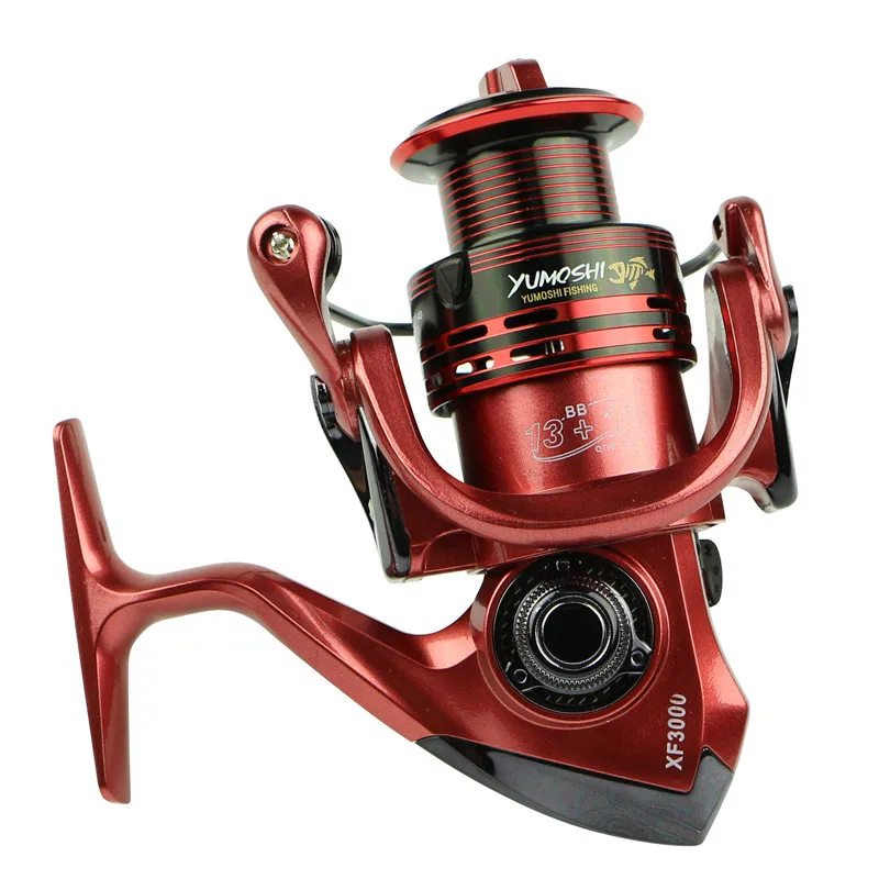 

Green/Yellow/Red 13+1 Bearing Balls Spinning reel fishing reel 5.5:1/4.7:1 spinning reel casting fishing reel lure tackle line