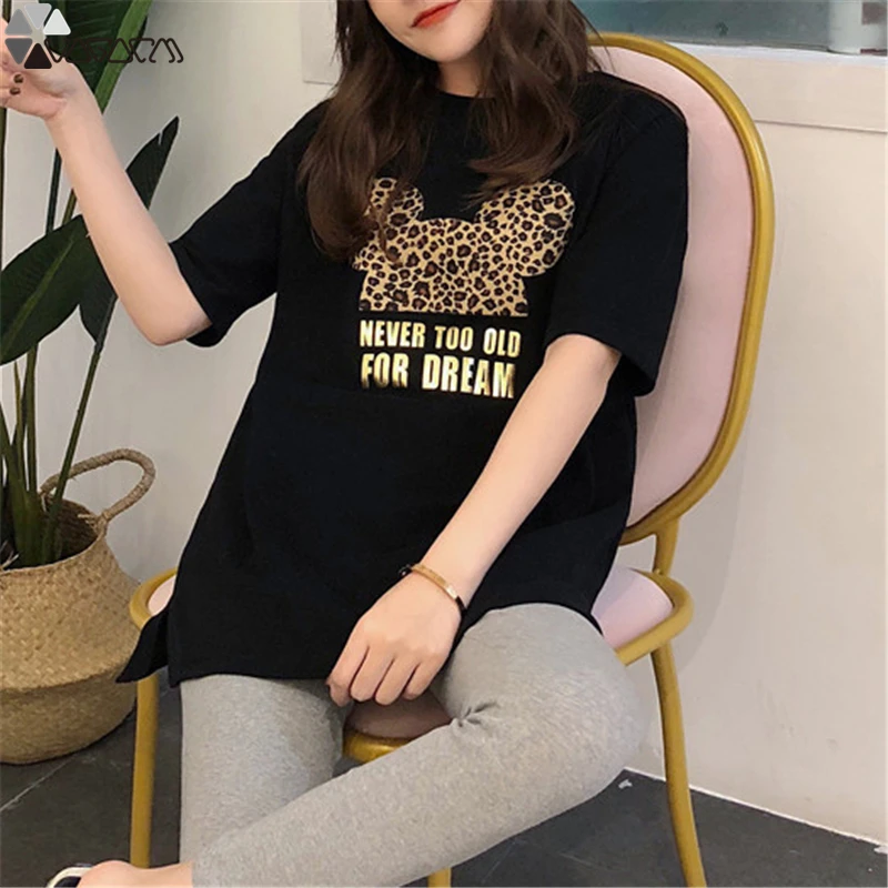 

Cartoon Women Clothes 2019 T Shirt Harajuku Tees Streetwear Tops Plus Size Kawaii Black White Fashion Casual Party Club Tshirts