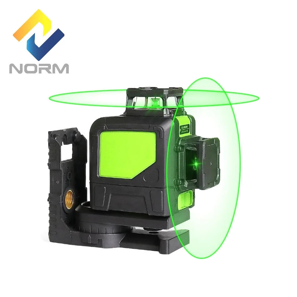 Norma portátil 8 líneas láser nivel rojo haz o haz verde láser Auto-nivelación láser con soporte magnético - 1