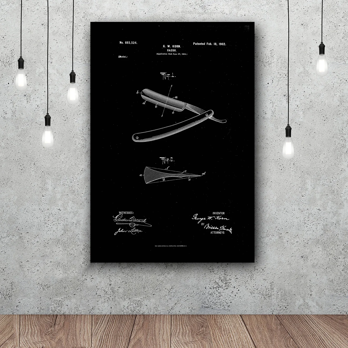 Funny Barbershop Posters Canvas Painting Have a great Barber Razor Paten Antik Art Silk Poster Home Decor 12x18 24x36 inch
